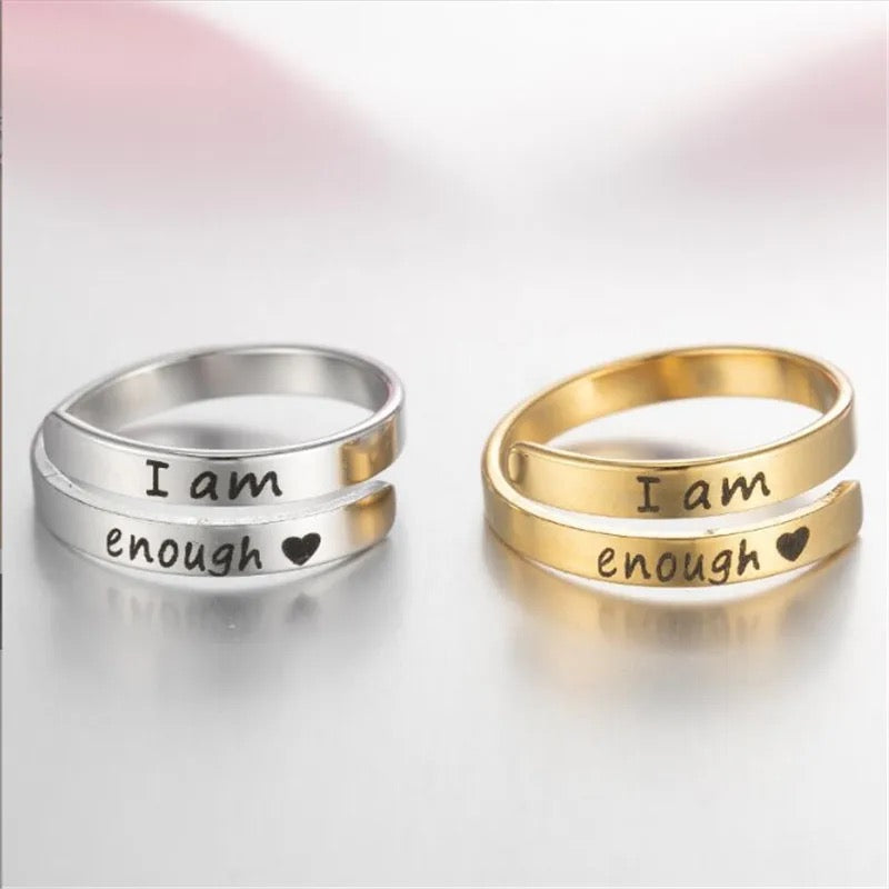 I Am Enough Reminder Ring