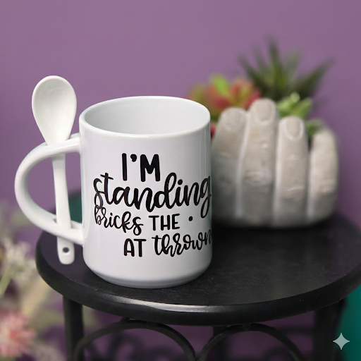 Standing on the Bricks Thrown Ceramic Mug