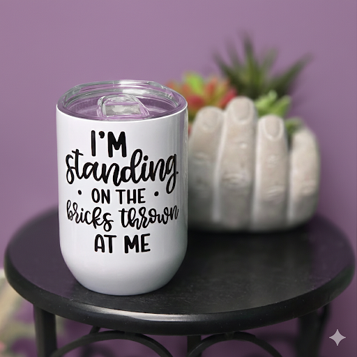 Standing on the Bricks Thrown Ceramic Mug
