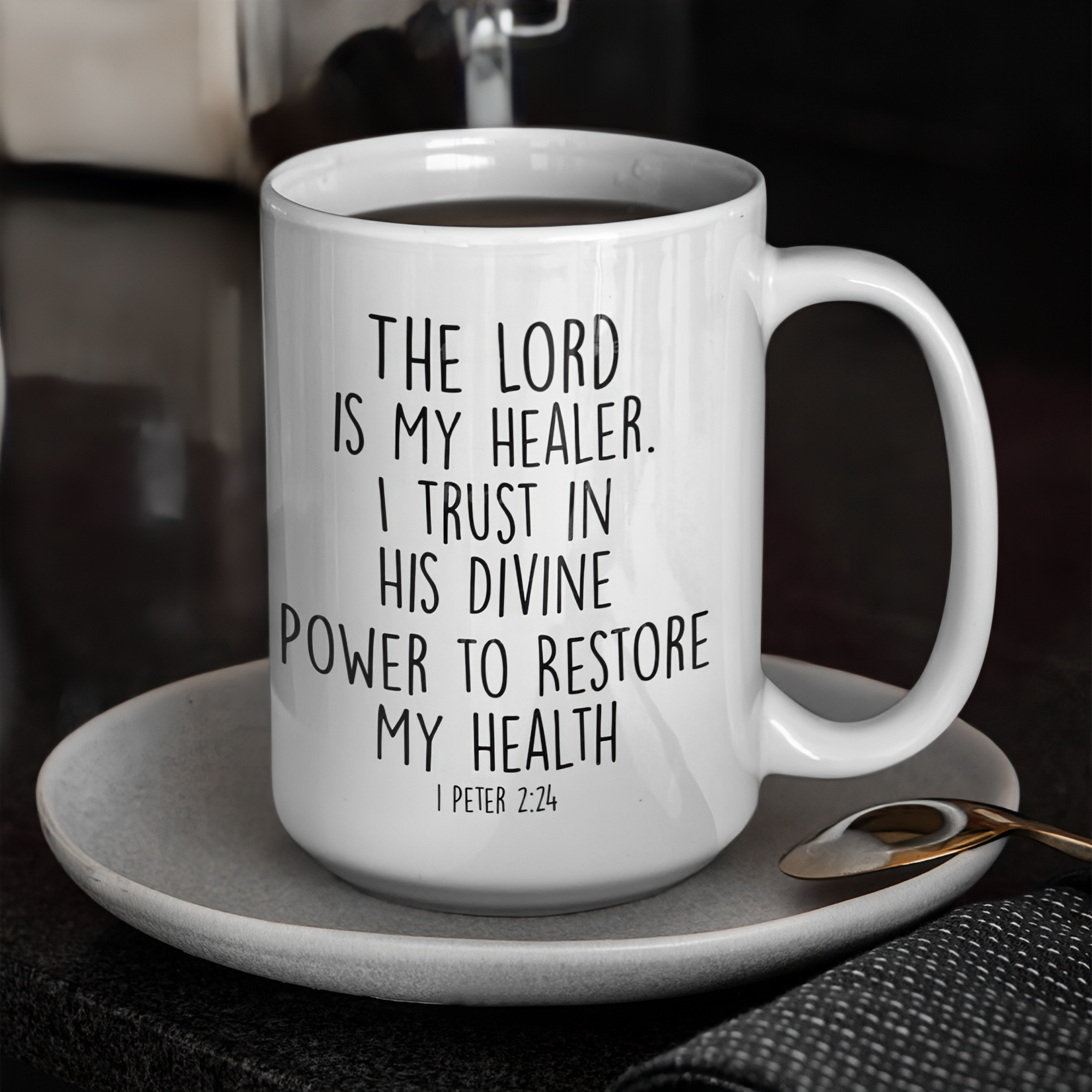 The Lord is My Healer Divine Affirmation Mug