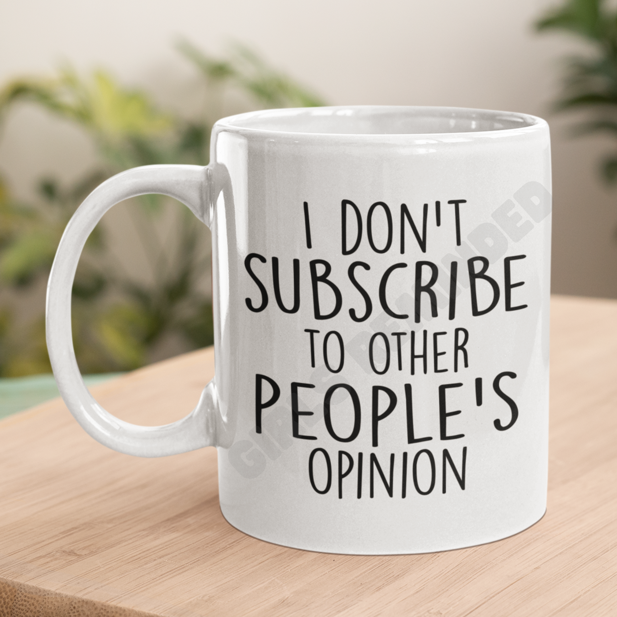 I Don't Subscribe to Other People's Opinion Mug
