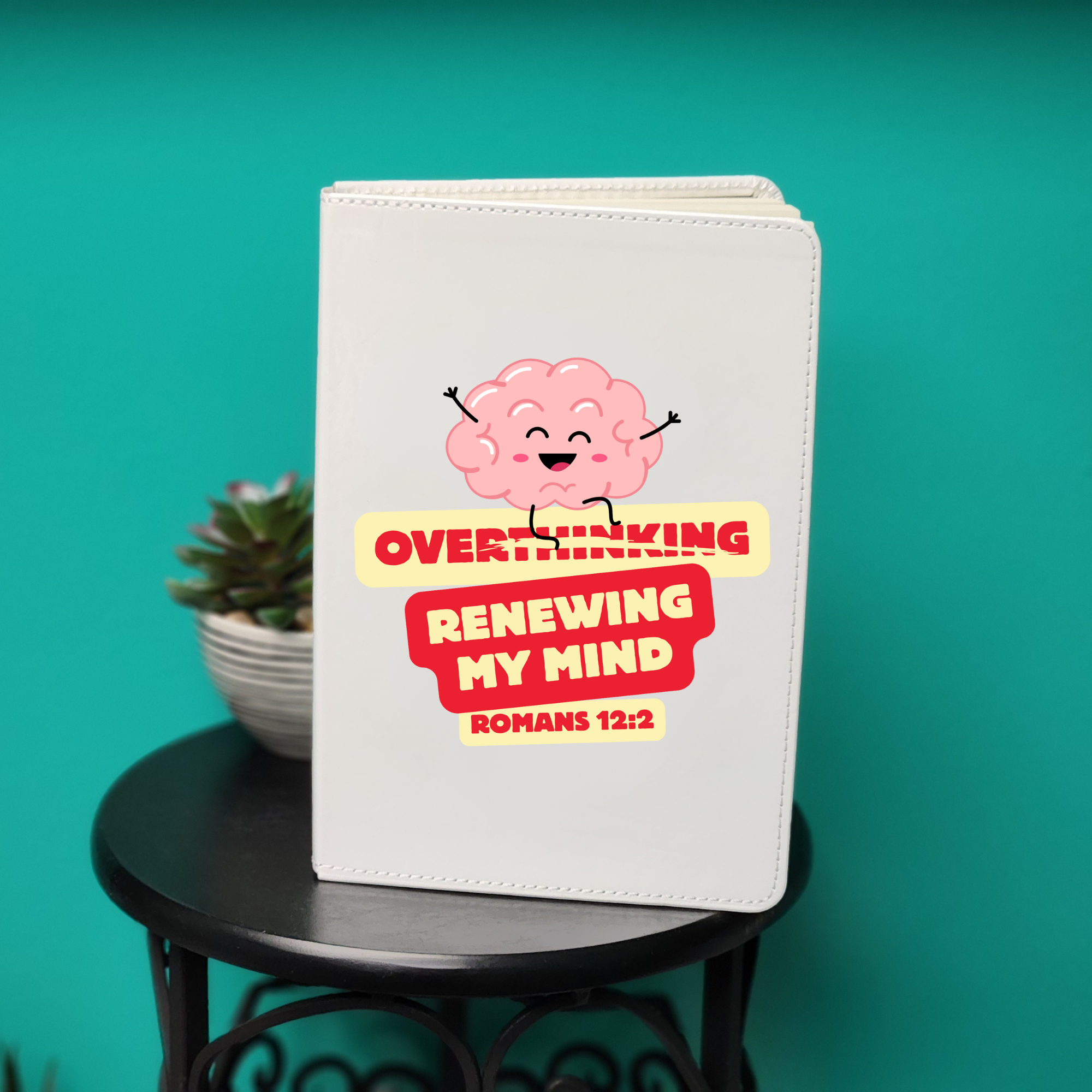 Overthinking Crossed Out Mug – Renewing My Mind (Romans 12:2)