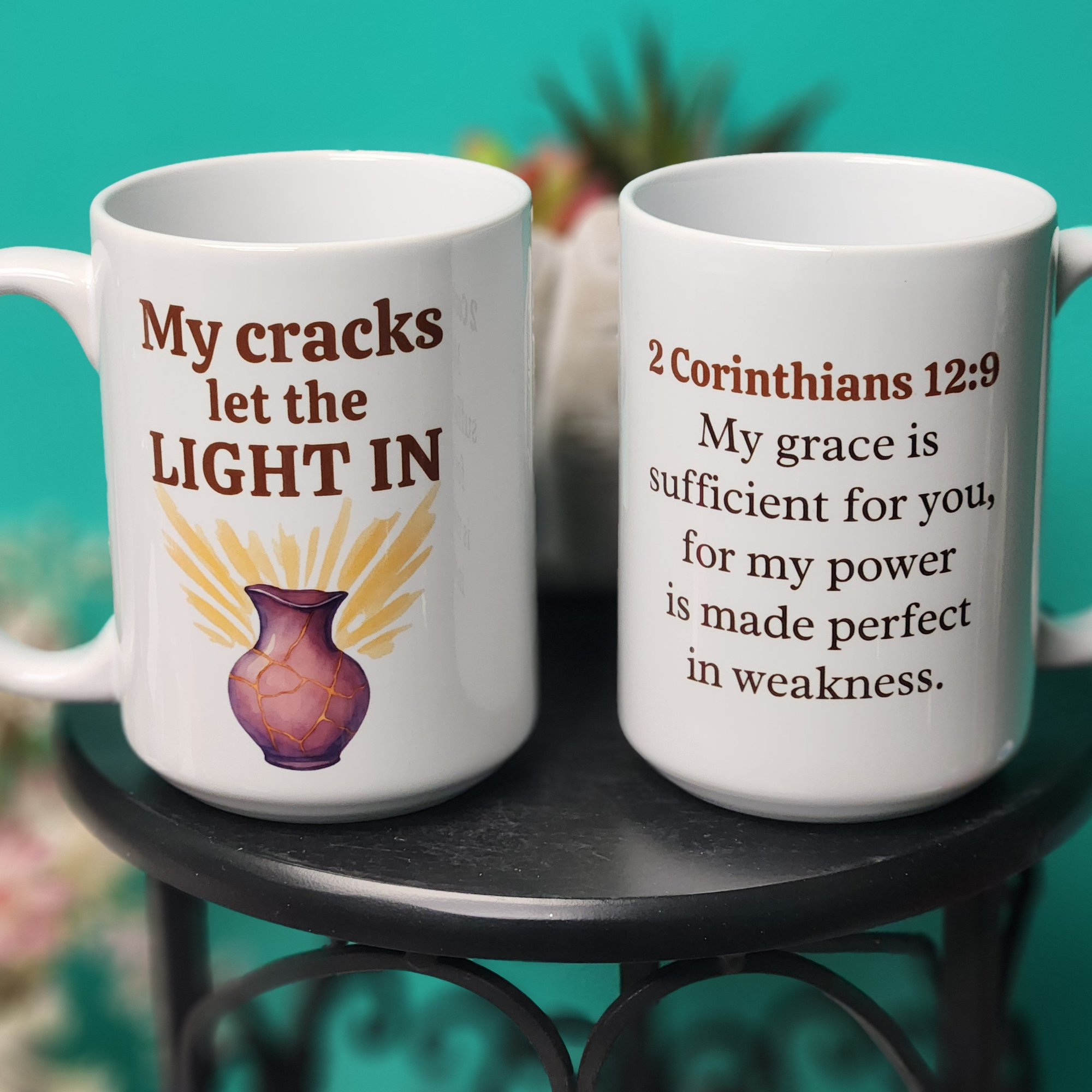 My Cracks Let the Light In Mug