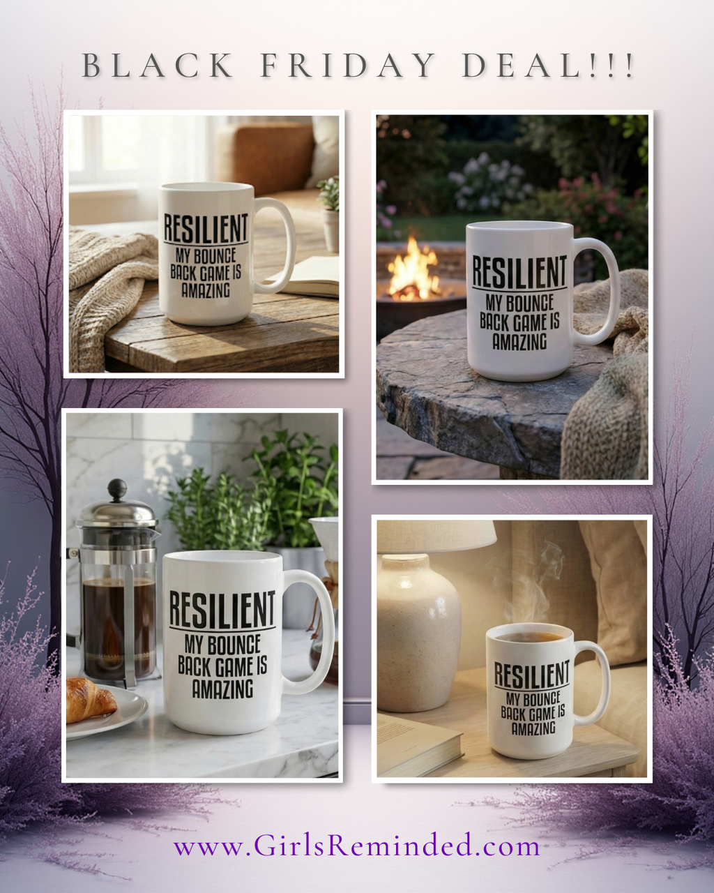 Resilient: My Bounce Back is Amazing Mug