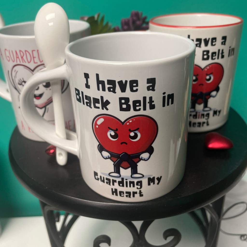 I Have a Black Belt in Guarding My Heart Mug