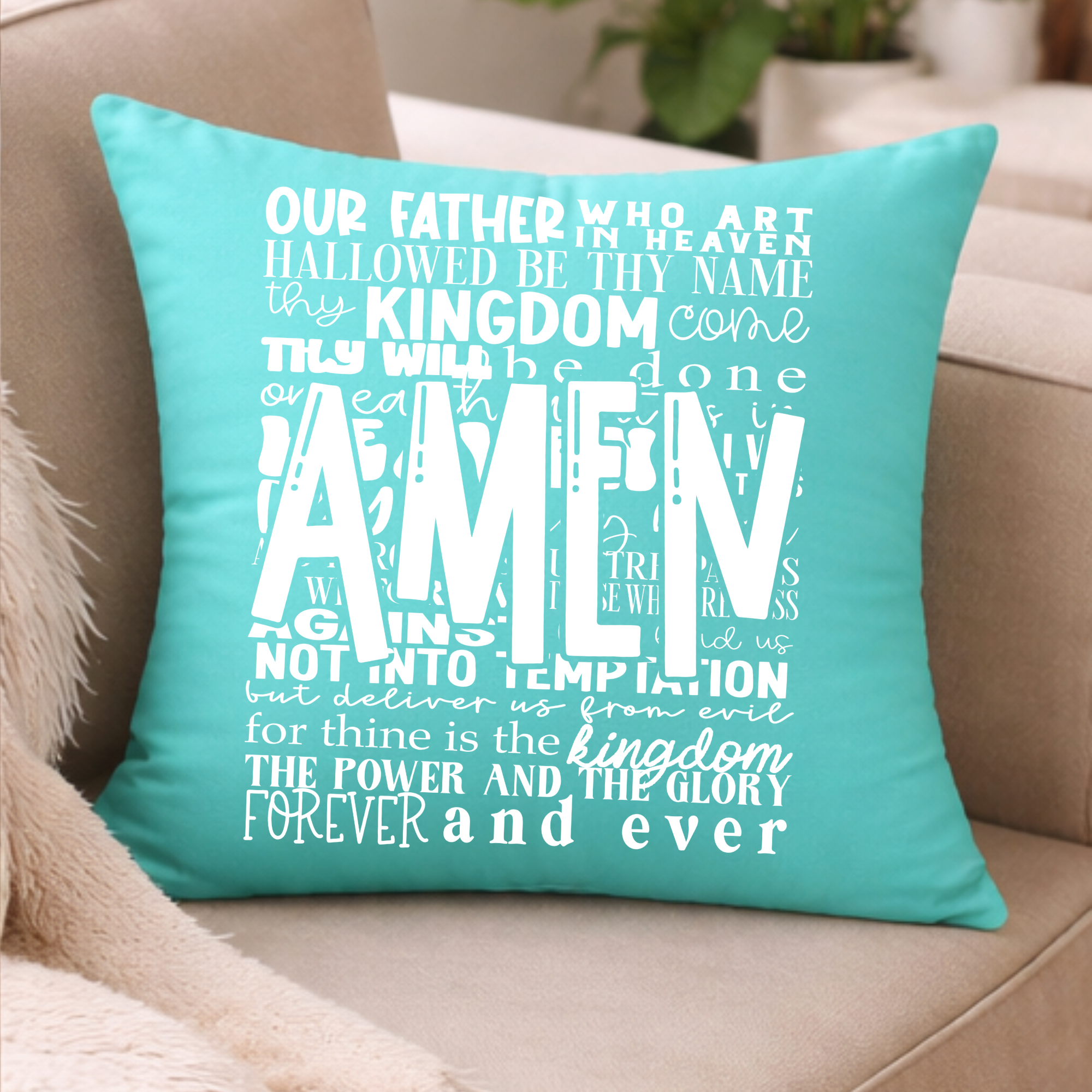 Faith Reminder Throw/Prayer Pillow Covers