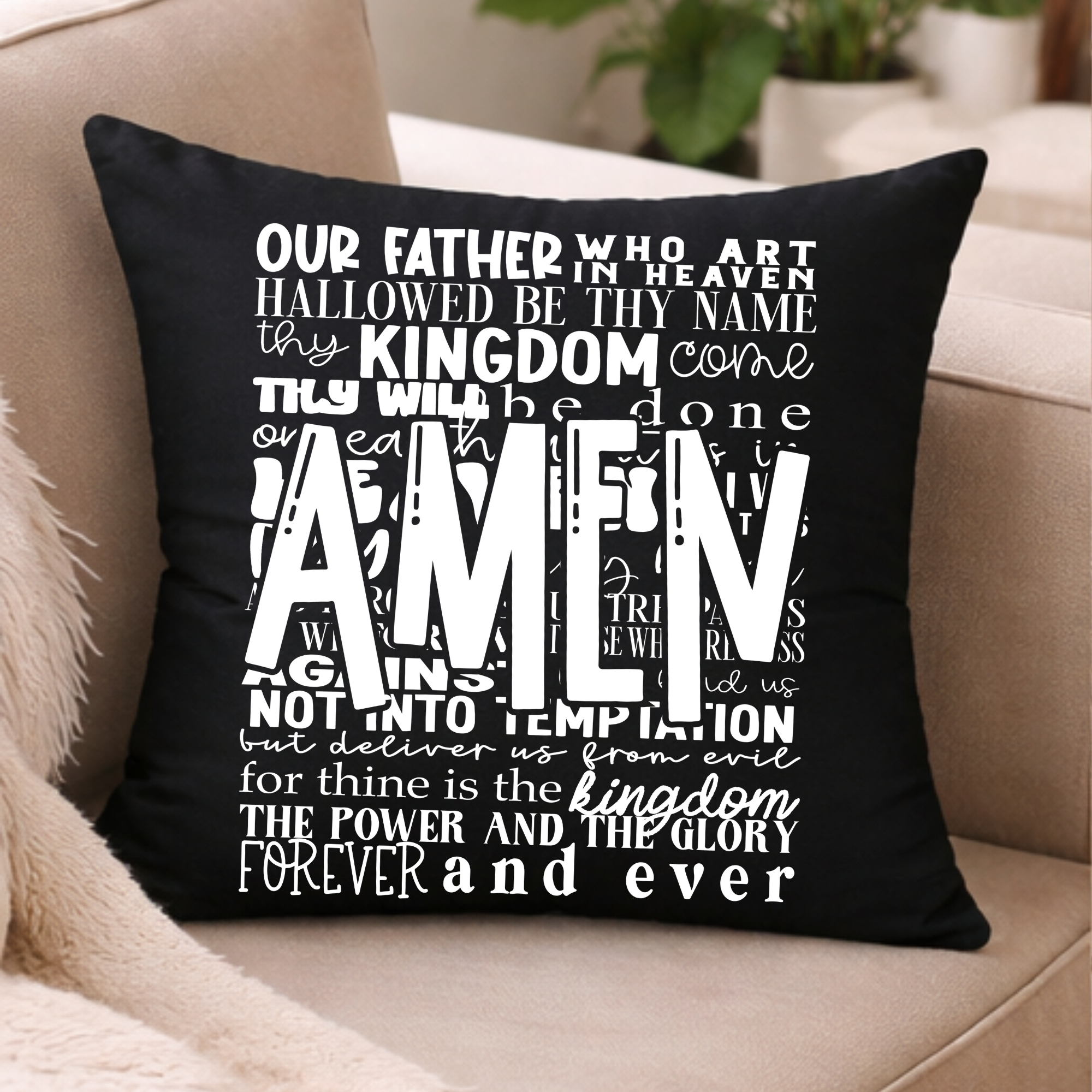 Faith Reminder Throw/Prayer Pillow Covers