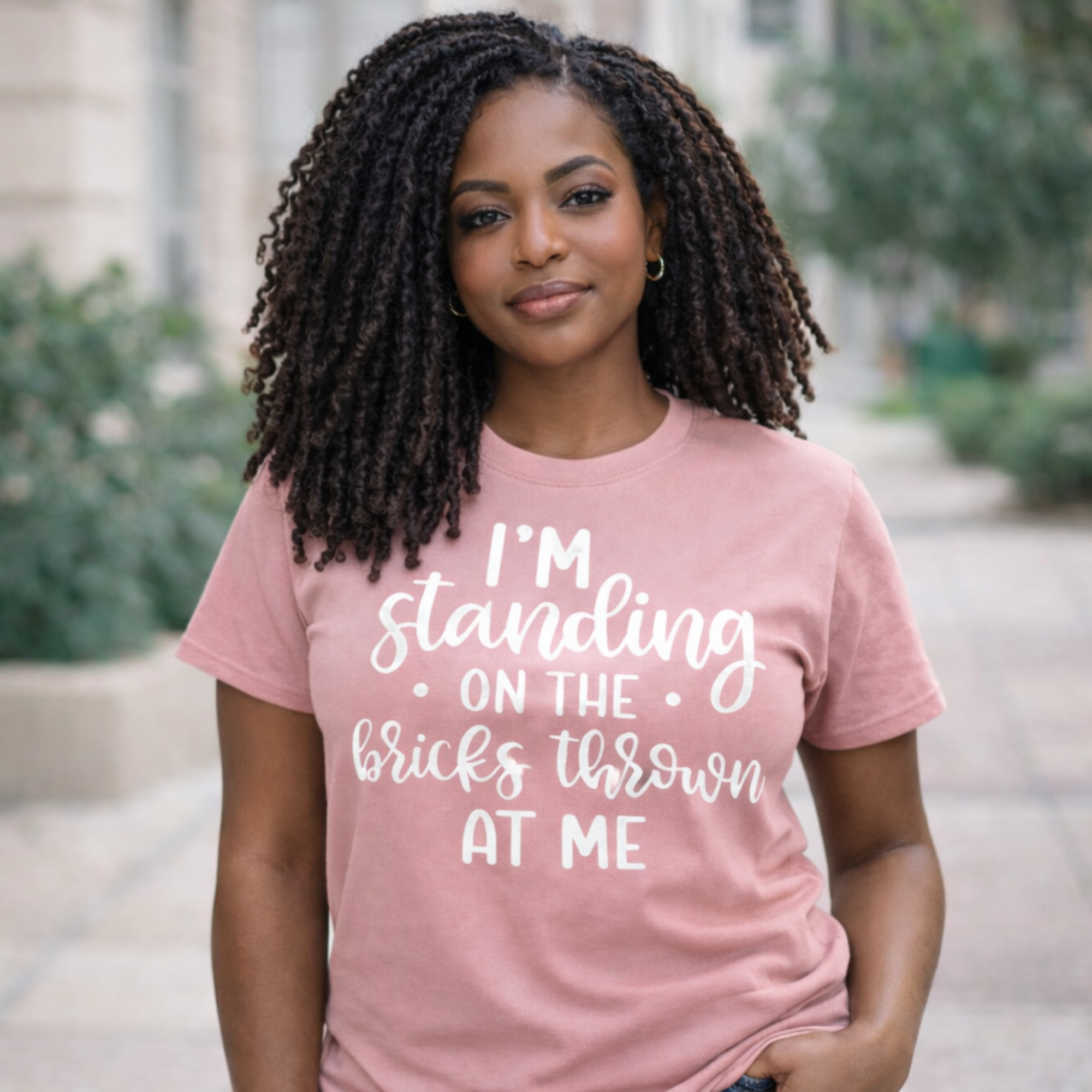 I'm Standing on the Bricks Thrown at Me (T-Shirt)