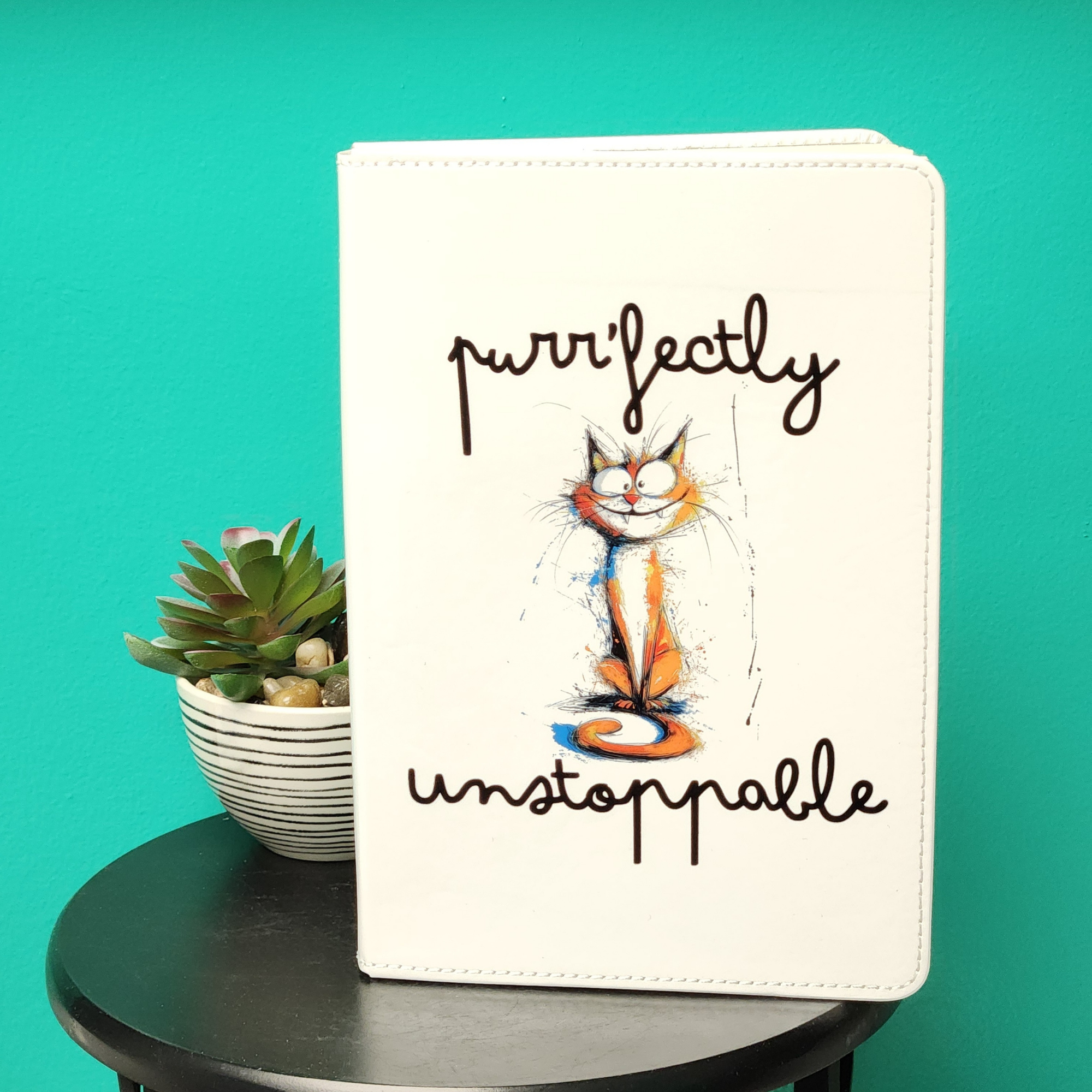 Purr'fectly Unstoppable Orange Cat  15oz Ceramic Mug
