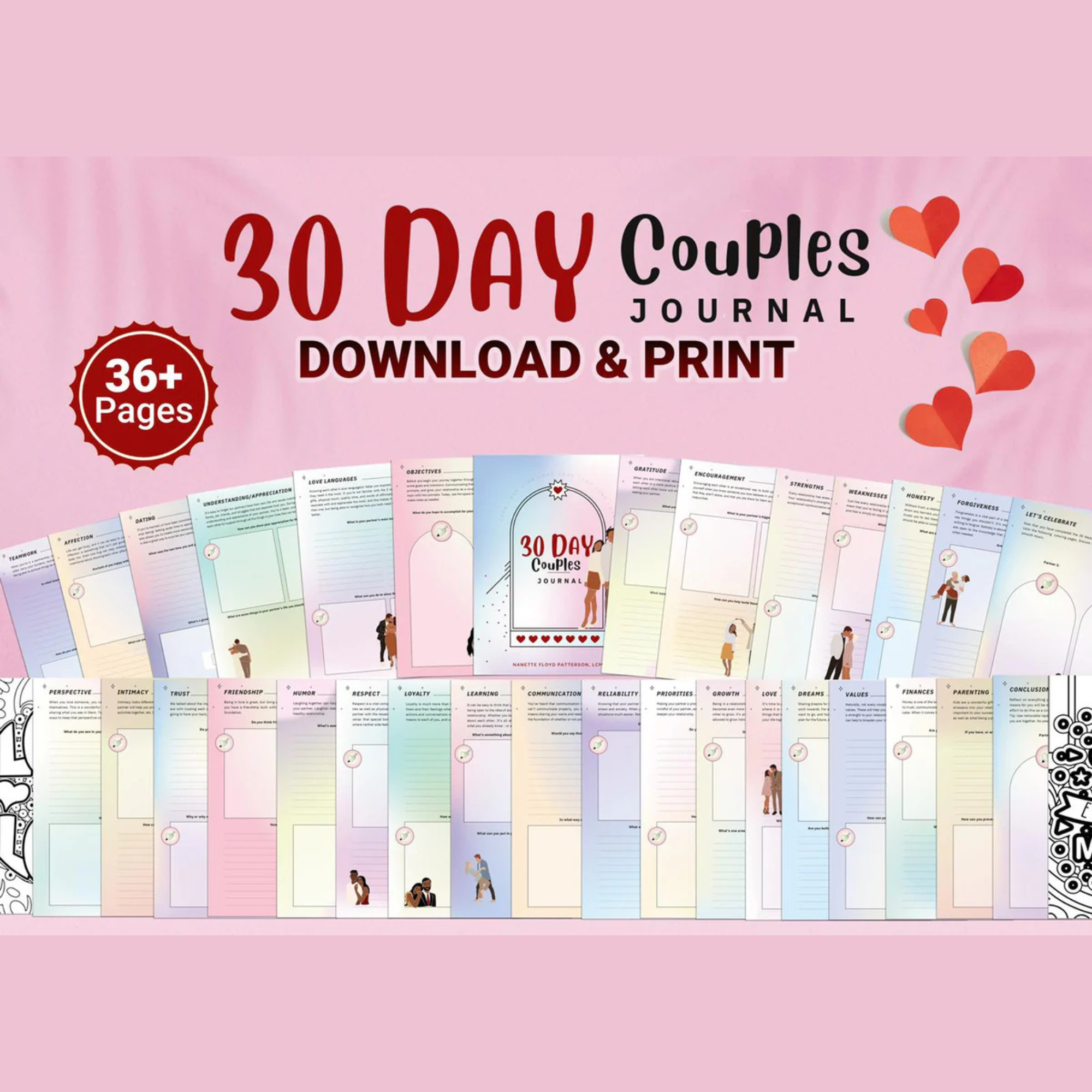Couples Journal (Digital Only), Instant download