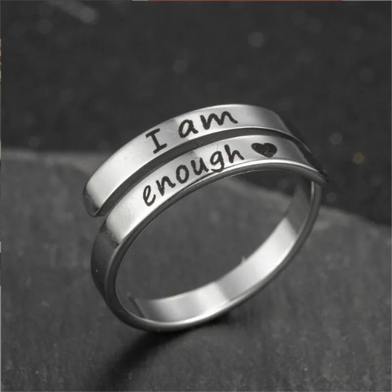 I Am Enough Reminder Ring