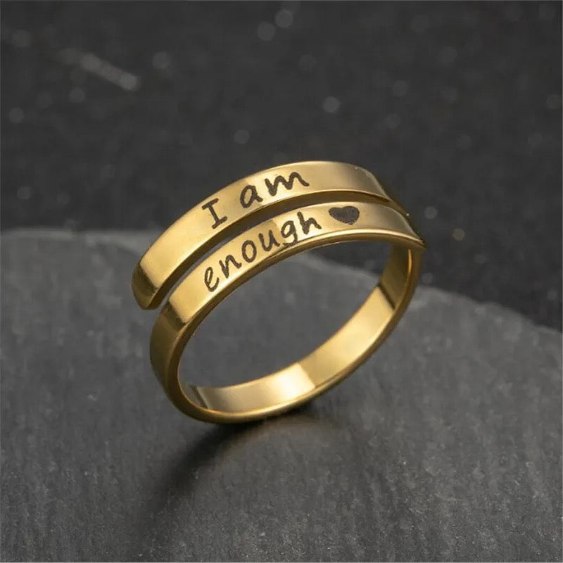 I Am Enough Reminder Ring
