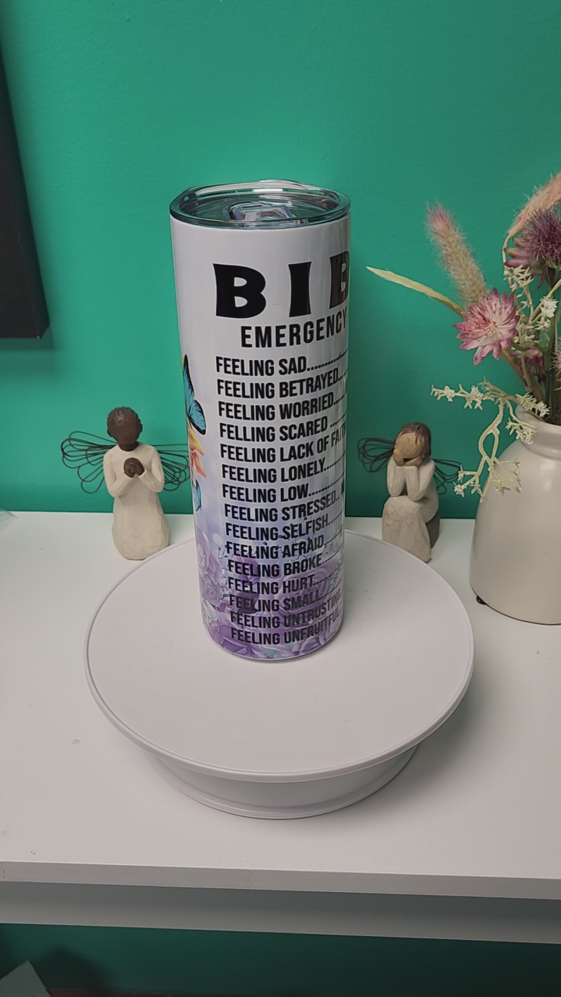 Bible Emergency Numbers Tumbler