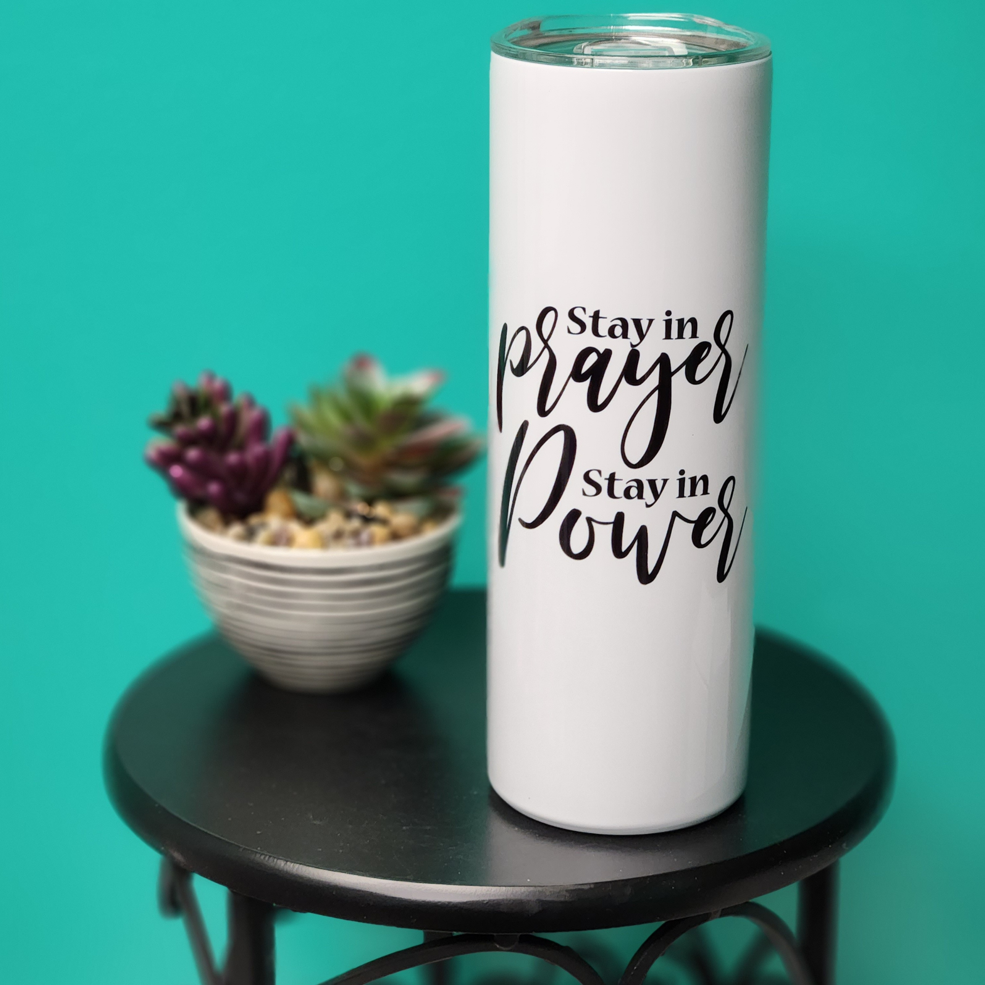 She Prays with Power Mug