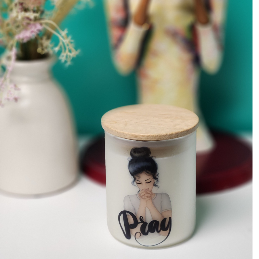 She Prays with Power Candle