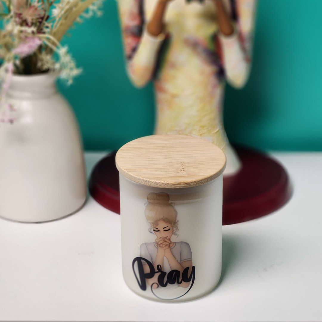 She Prays with Power Candle