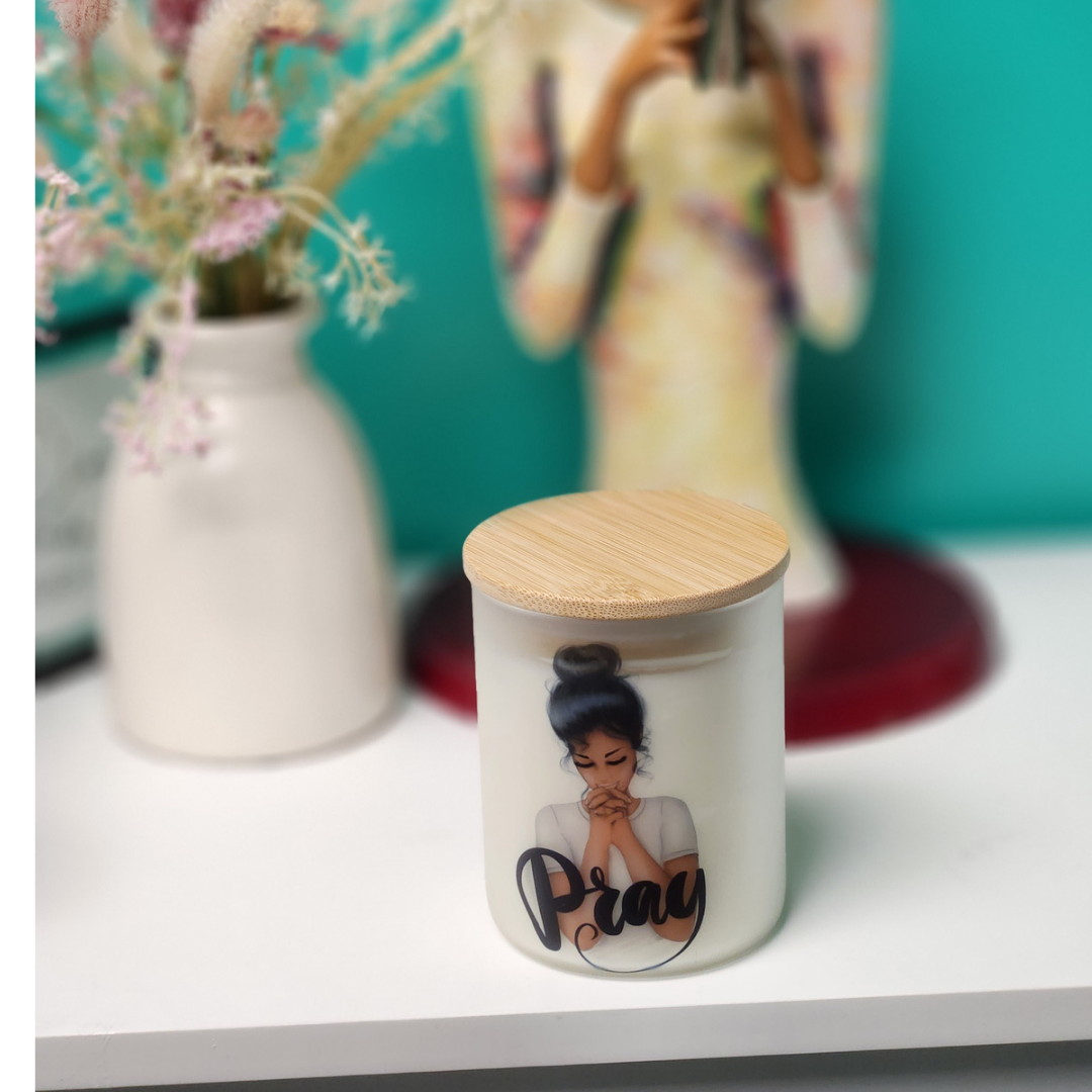 She Prays with Power Candle