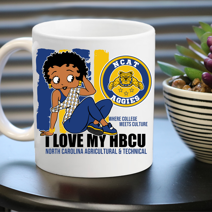 I Love My HBCU - Betty Boop Drinkware