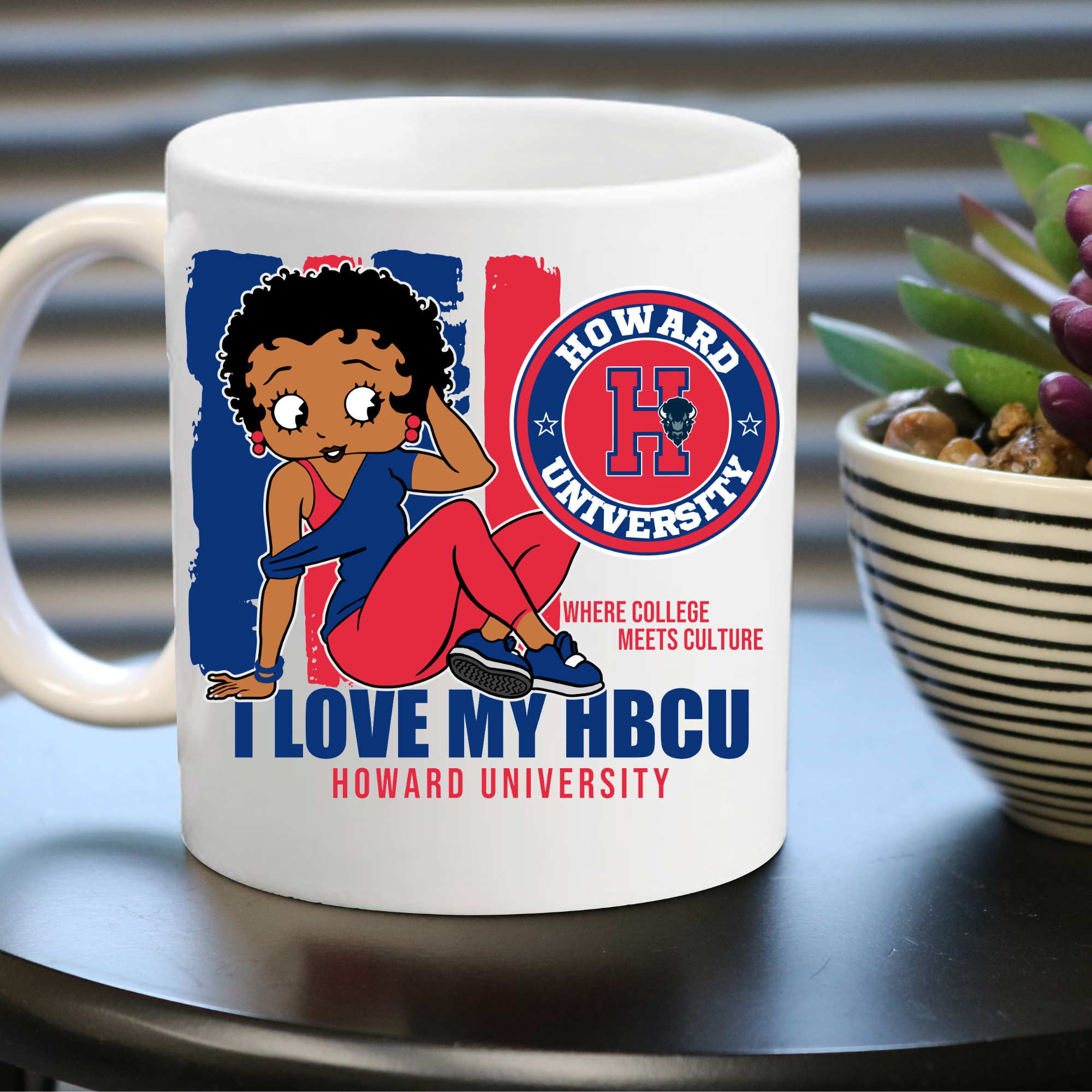 I Love My HBCU - Betty Boop Drinkware
