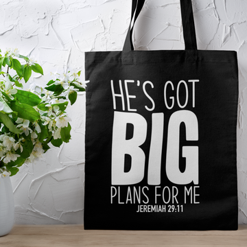 God Has BIG Plans for Me Tote Bag