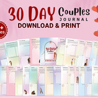 Couples Journal, Instant download