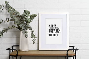 Nope! I'm Never Broke - Trendy Wall print, Trendy Digital Print, Trendy Wall Art, Wall Decor Active