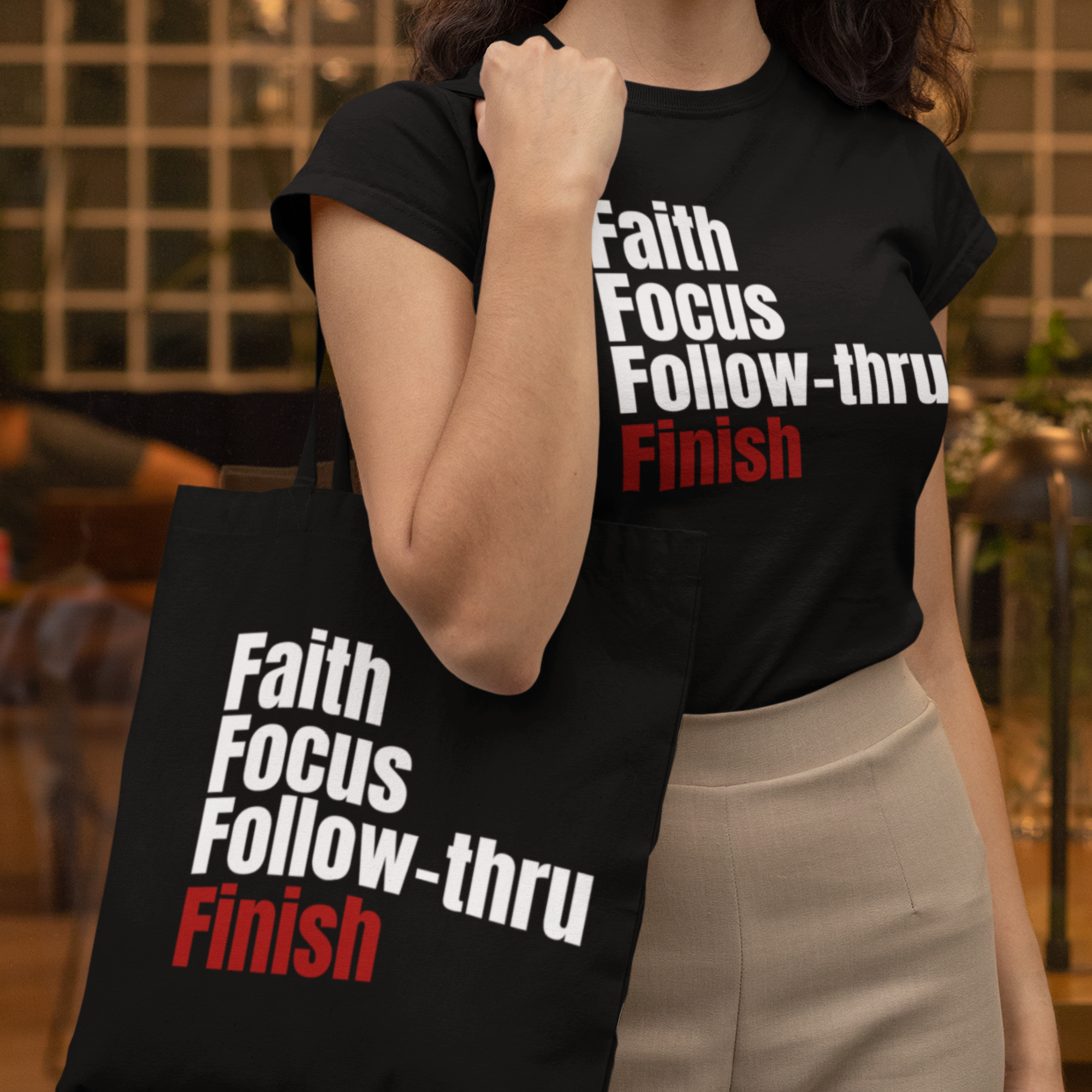 Faith Focus Follow-thru Tote Bag