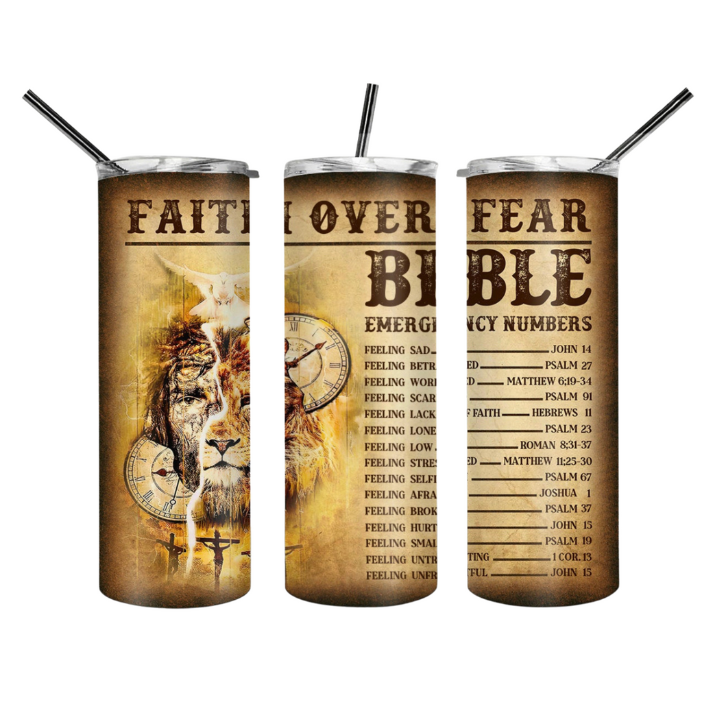 Bible Emergency Numbers Tumbler