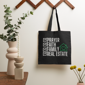 Prayer Faith Family Real Real Estate T-shirt