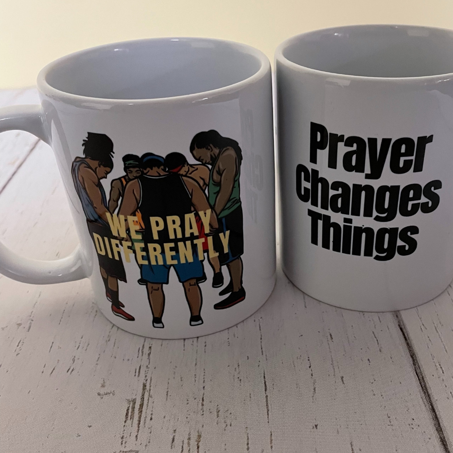 We Pray Differently Mug