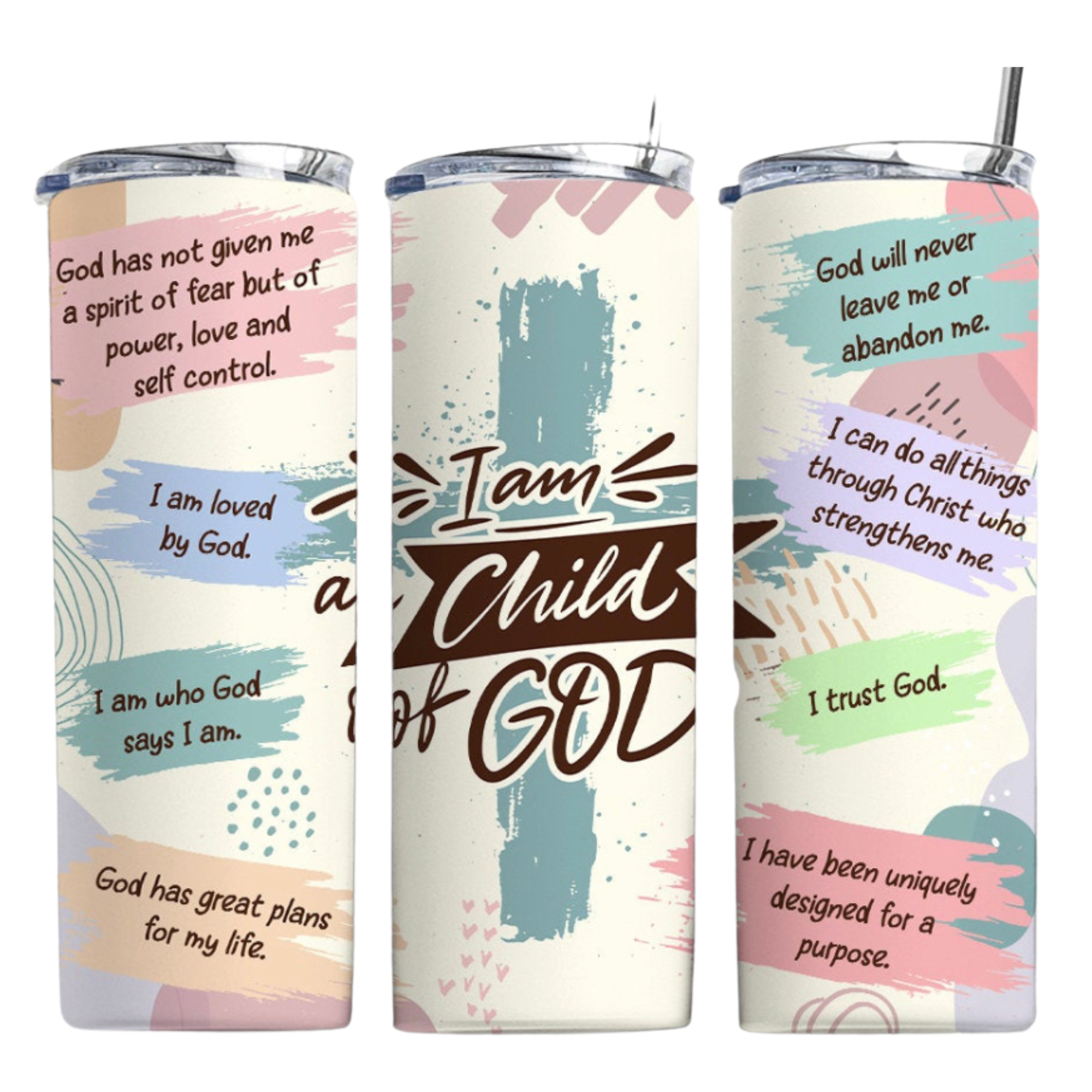 I Am God’s Child Affirmation Tumbler