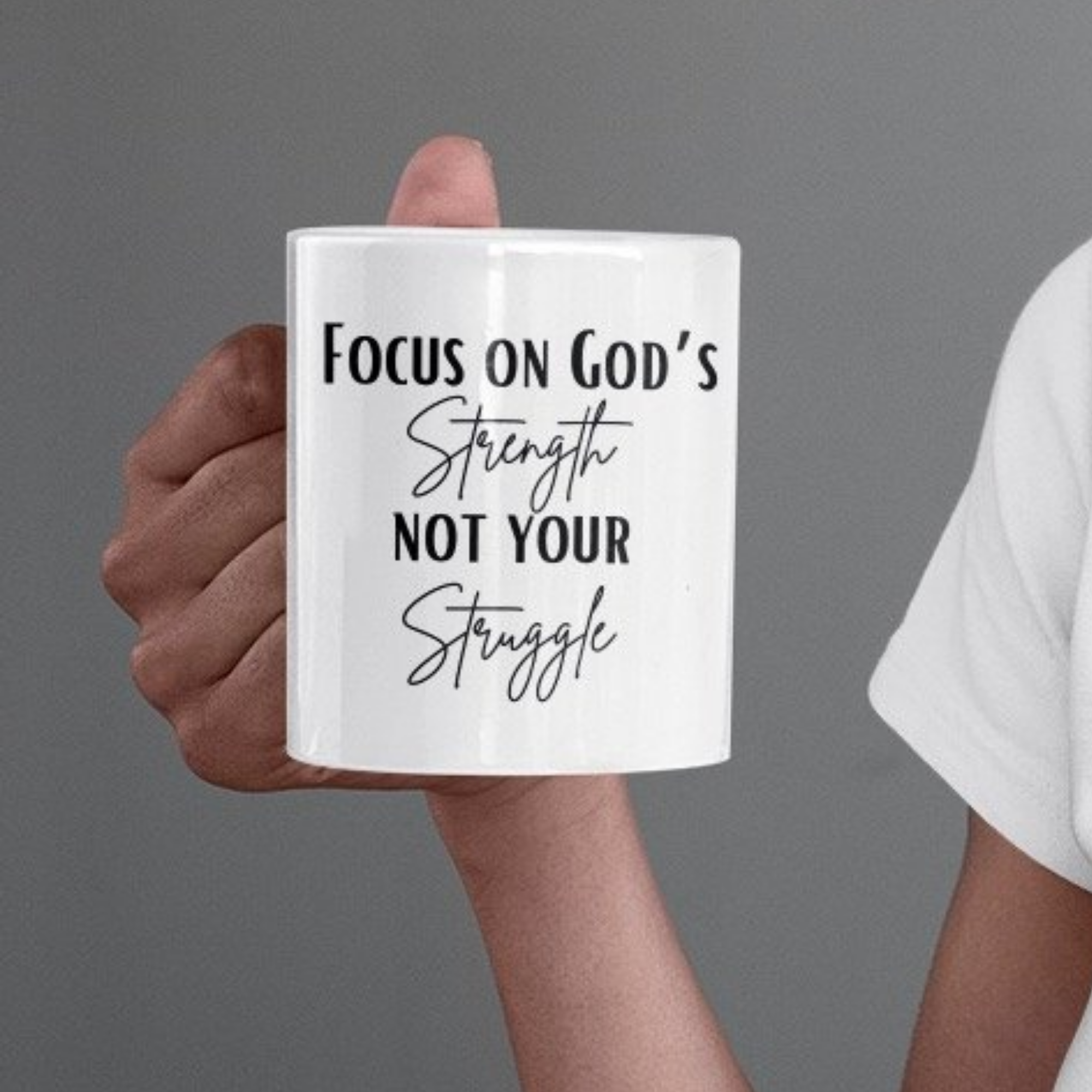 Focus on God Not the Struggle Mug/Tumbler