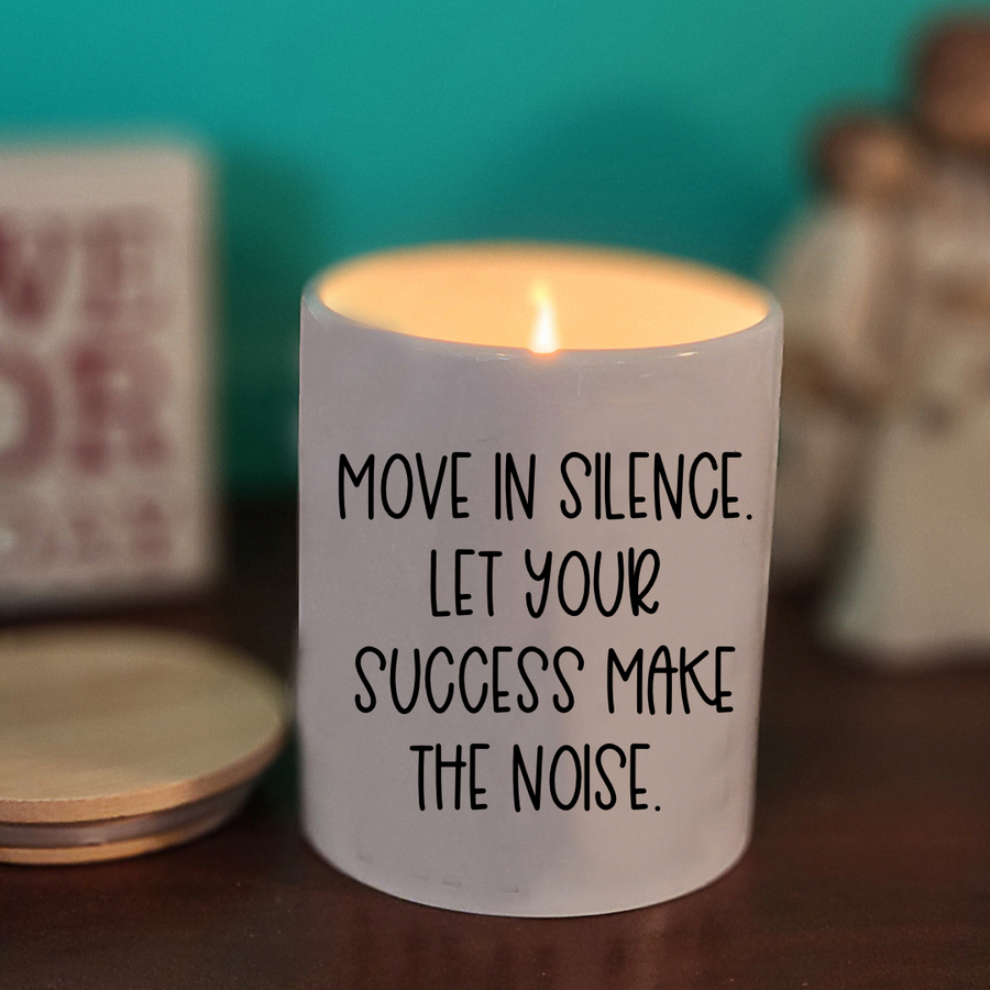 Move In Silence Reminder Candle - Ceramic