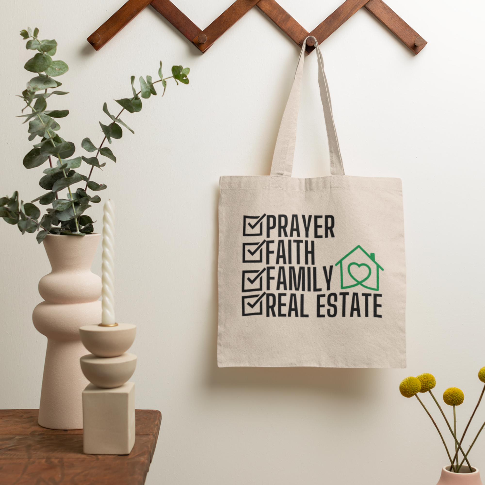 Prayer Faith Family Real Real Estate T-shirt